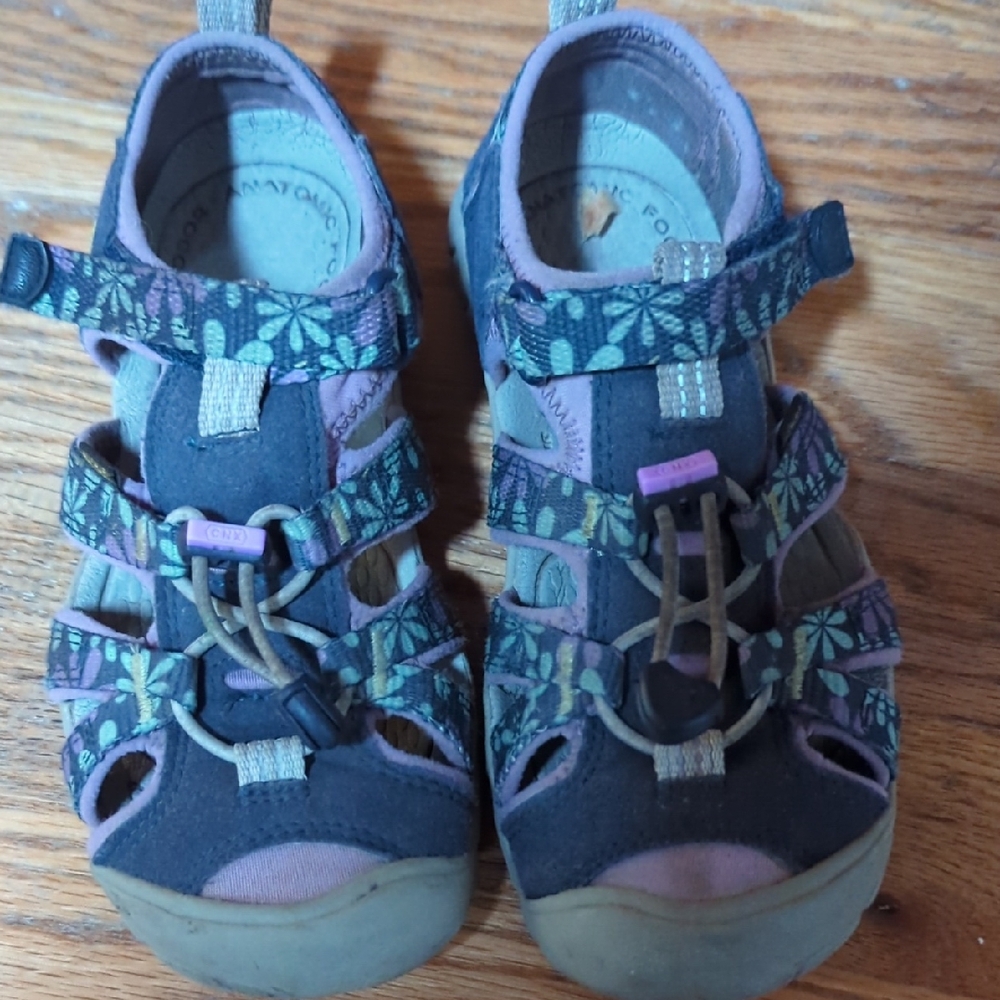 Kids Keens Seacamp Sandals - Purple Floral